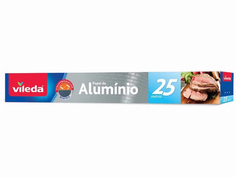 Papel Vileda Alumínio 25 M