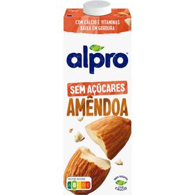 Bebida Vegetal De Amêndoa Sem Açúcar Alpro 1 Lt