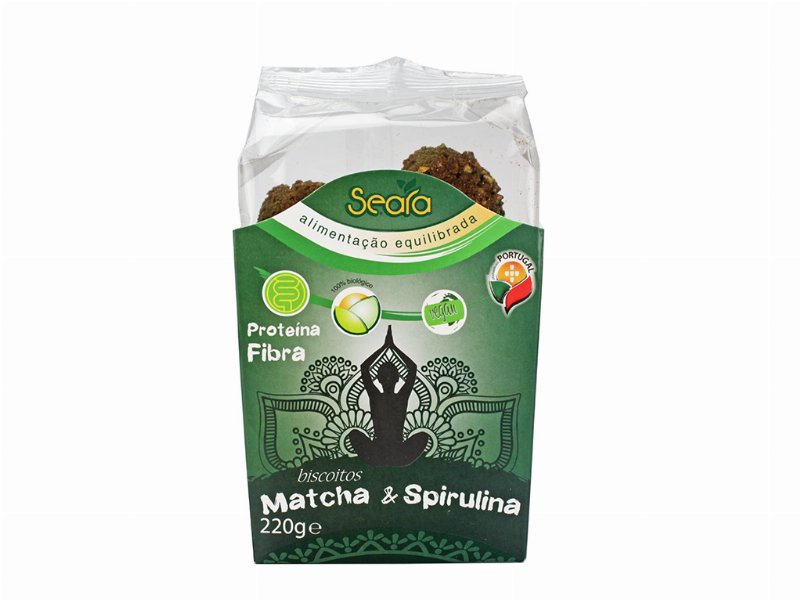 Biscoitos Seara Matcha E Spirulina Bio 220 g