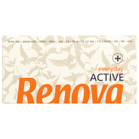 Lenços Faciais 3 Folhas Active Renova 70 Un