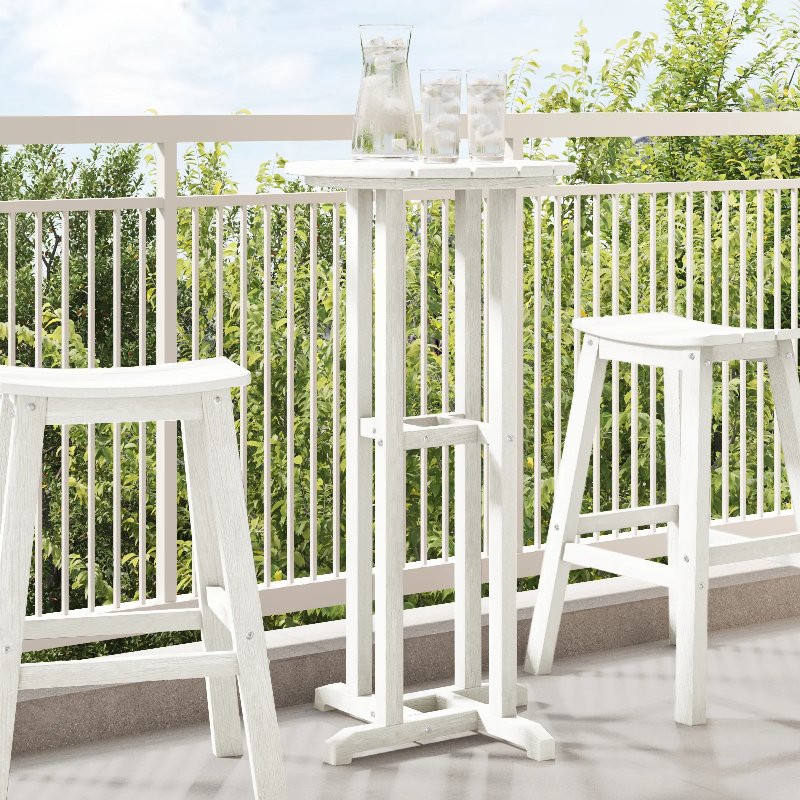 Hkh Mesa De Bar Branca Hdpe - Branco