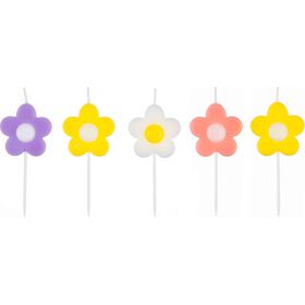 Conjunto 5 Velas Flores Kasa