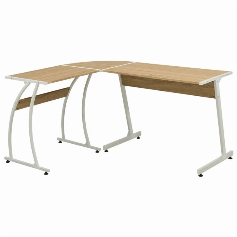 Hkh Mesa De Canto Em Forma De L - Preto