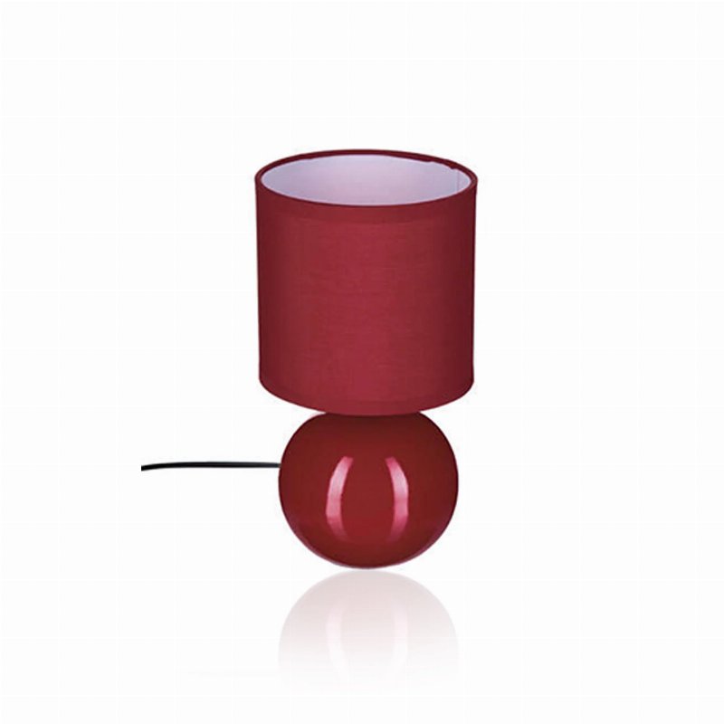 Hkh Candeeiro De Mesa Em Cerâmica Vermelho