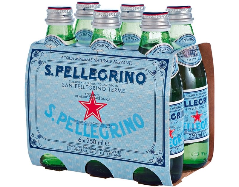 Água San Pellegrino Gaseificada 6X0.25 l
