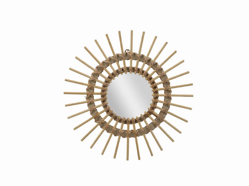 Espelho Rattan Actuel Ø30Cm