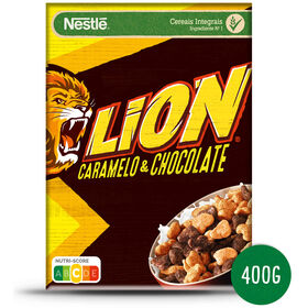 Cereais Caramelo E Chocolate Lion 400 gr