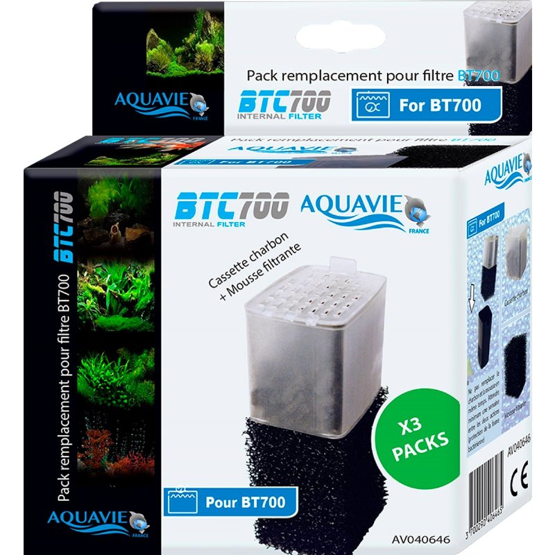 Pack De Filtros Espuma De Carvão Bt 700 2 unidades