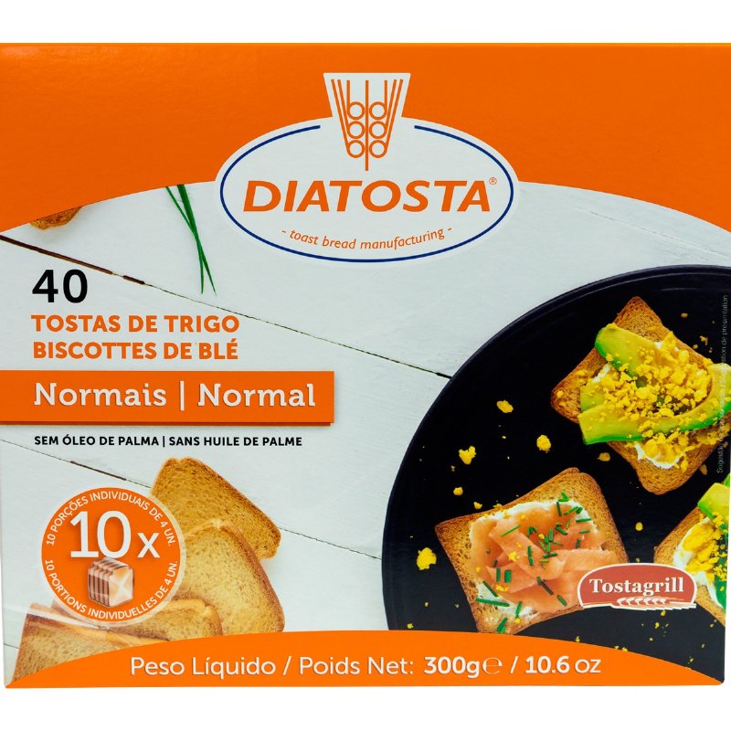 Tostas De Trigo 40 Unidades 300 g