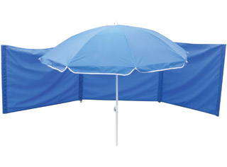 Conjunto De Chapéu De Sol Ø180Cm E Paravento 240Cm