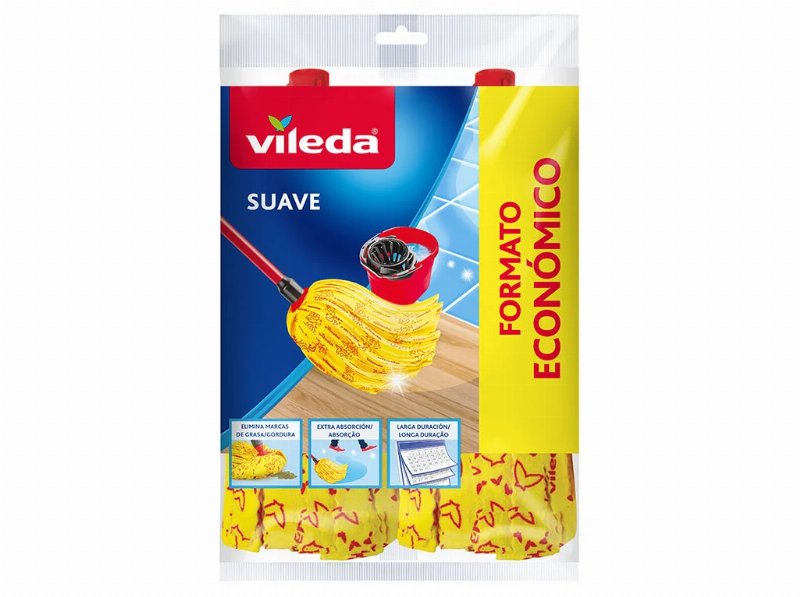 Recarga Esfregona Suave Vileda Pack 2 Unidades