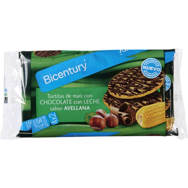 Tortitas De Chocolate De Leite Sabor A Avelã 108 g