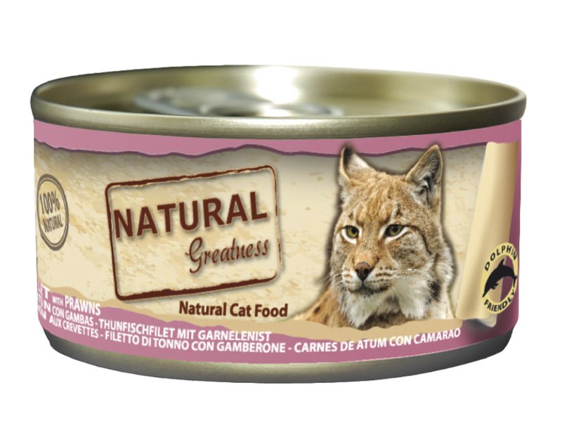 Comida Húmida Para Gato Natural Greatness Com Atum E Gambas 70 g