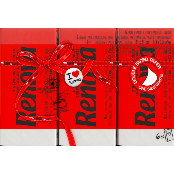 Lenços De Bolso Red 6 unidades