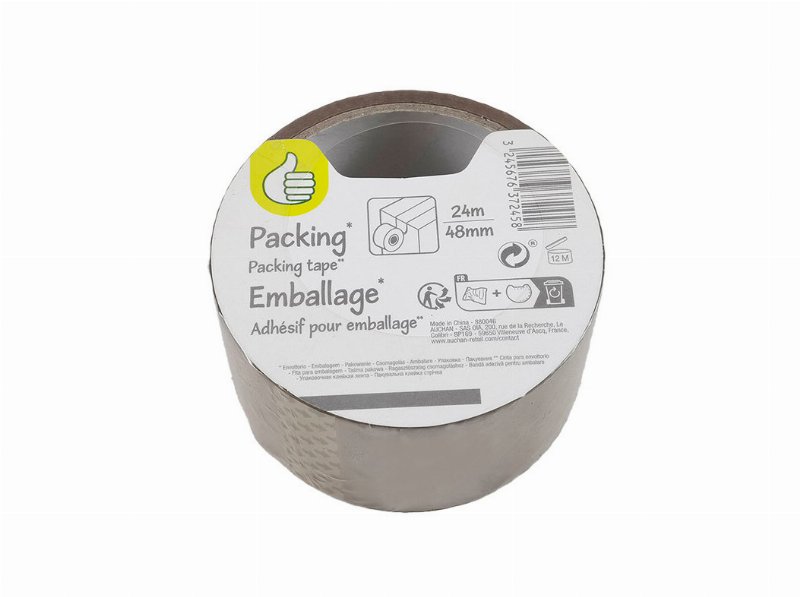 Fita Embalamento Polegar Castanha 24Mx50Mm