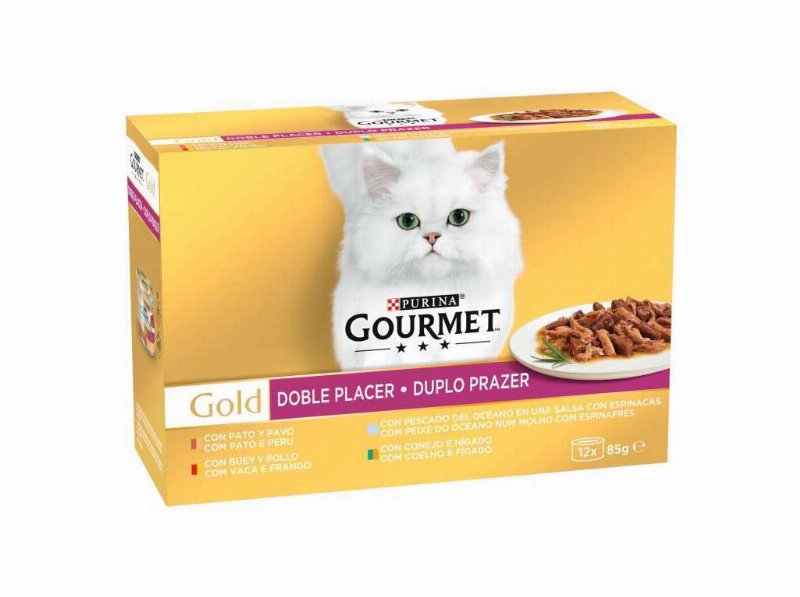 Comida Húmida Para Gato Gourmet Gold 12X85 g