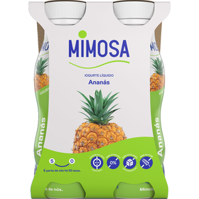 Iogurte Líquido Ananás Mimosa 604 gr (4 Un)