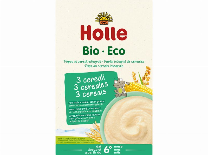 Papa Bio Holle 3 Cereais Integrais 6M 250 g