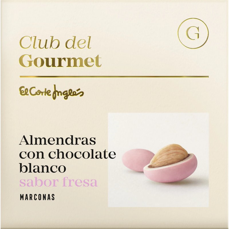 Amêndoas De Chocolate Branco Com Morango 80 g