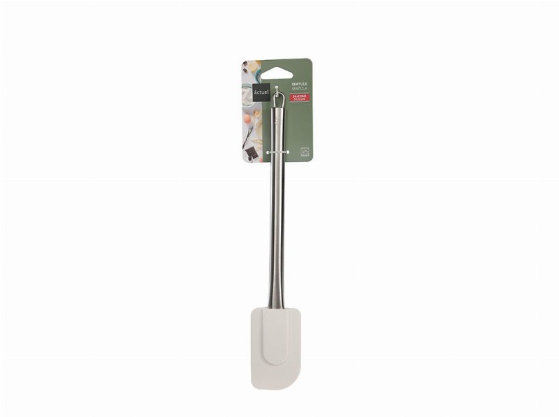Espátula Silicone Actuel Bege Cabo Inox L