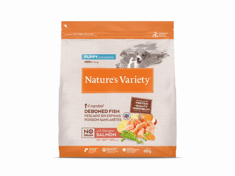 Ração Cão Nature's Variety No Grain Mini Júnior Salmão 600 g