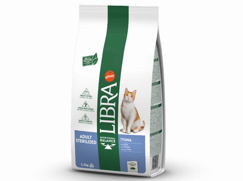 Ração Para Gato Libra Esterilizado Com Atum 1.5 kg