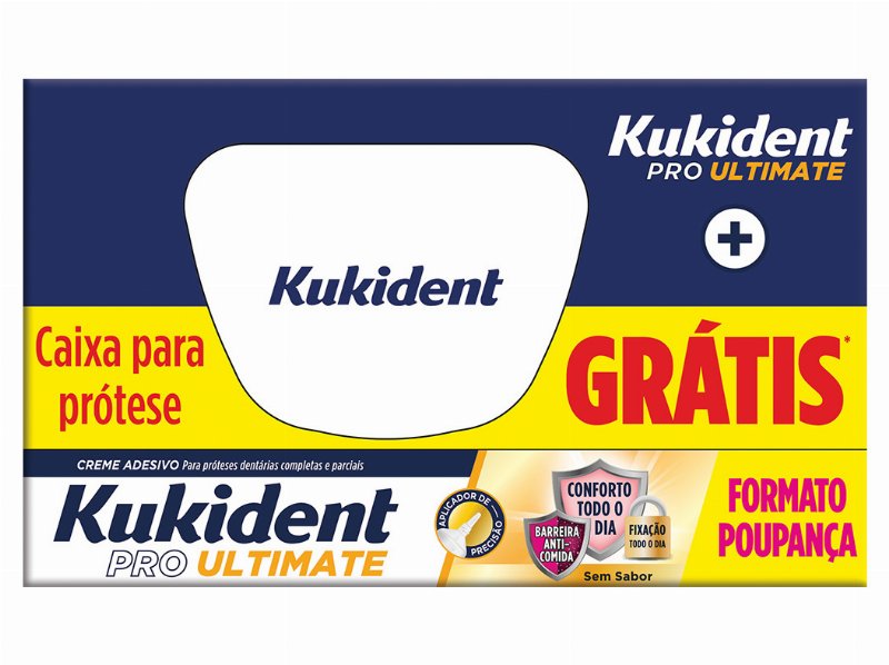 Creme Adesivo Kukident Pro S/ Sabor 57 g Of Caixa