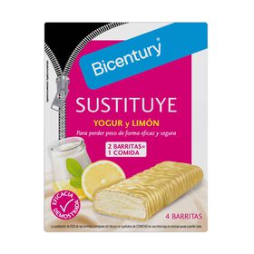 Barras Substitutas Refeição Iogurte De Limão Bicentury 128 gr (4 Un)