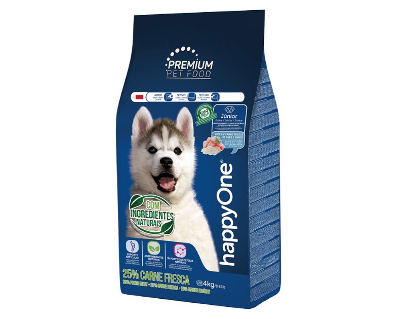 Ração Para Cão Happyone Premium Júnior Carne Fresca 4 kg