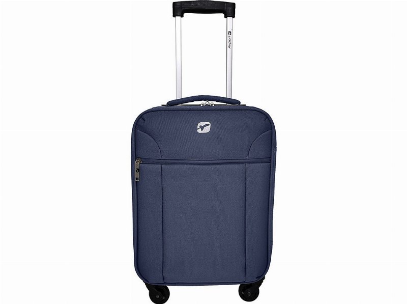 Mala De Cabine Flexível Airport Cinzento 4 Rodas 45X30X18Cm