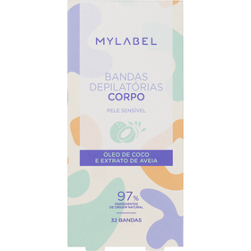 Bandas Depilatórias Cera Corpo Coco Mylabel 32 Un