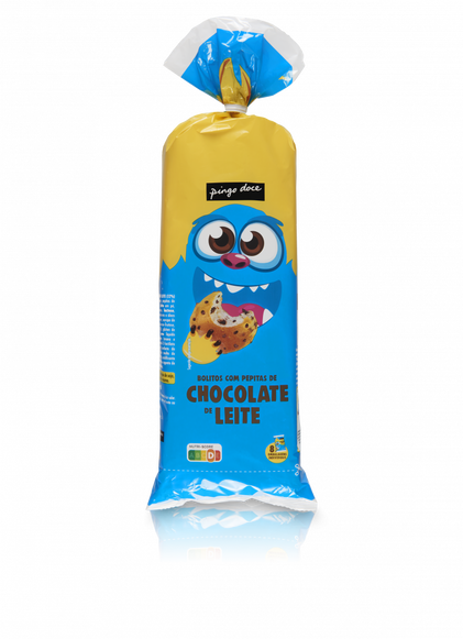 Bolitos Com Pepitas Chocolate De Leite Pingo Doce 8Un