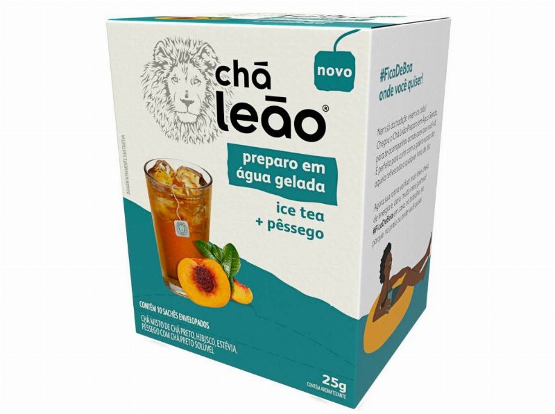Chá Frio Matte Leão Pêssego 10 Saquetas 25 g