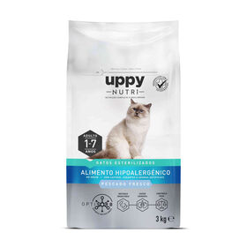 Ração Para Gato Esterilizado Sem Cereais Salmão Uppy Nutri 3 kg