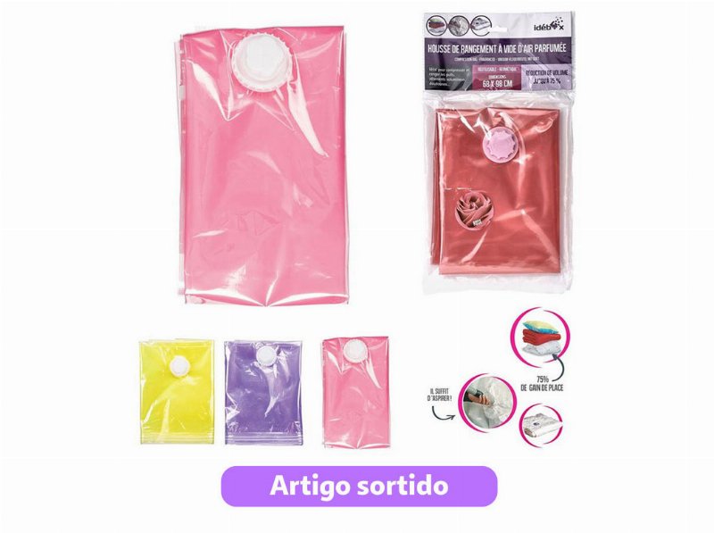 Saco Para Roupa Vácuo Perfumado Modelos Sortidos