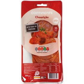 Chourição Fatias Finas Continente 200 gr