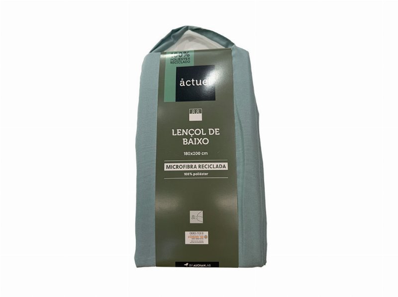 Lençol De Baixo Azul Actuel Poli Rec 180X200Cm