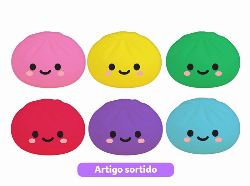 Squishy Dumpling Néon Do Art Cores Sortidas
