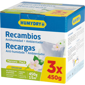 Recargas Desumidificador Maçã Humydry 3 X 450 gr