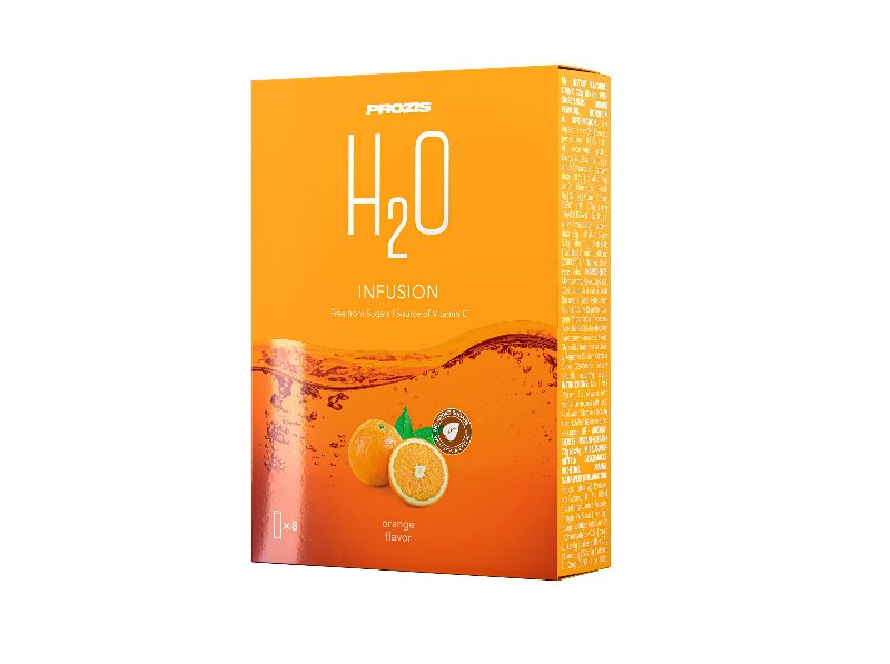 Bebida Instantânea H2O Prozis Laranja 72 g (8X9 g)
