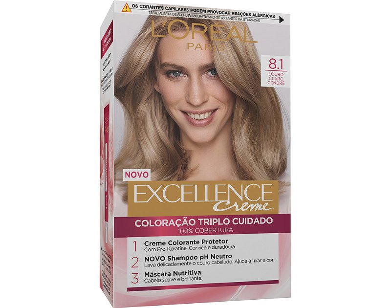 Coloração Excellence Creme Longa Duração Nº8.1 Louro Claro Un