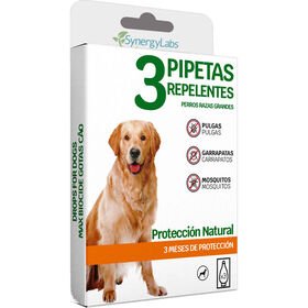Pipeta Repelente Natural Para Cão Synergylabs 3 X 3 ml