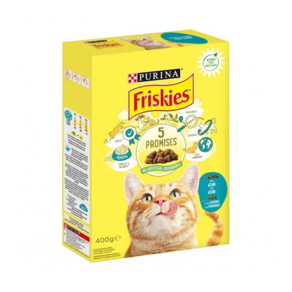 Ração Para Gato Atum E Legumes Friskies 400 g Purina