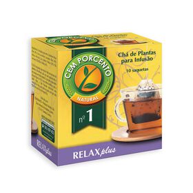 Infusão Nº1 Relax Plus Saquetas Cem Porcento 10 Un
