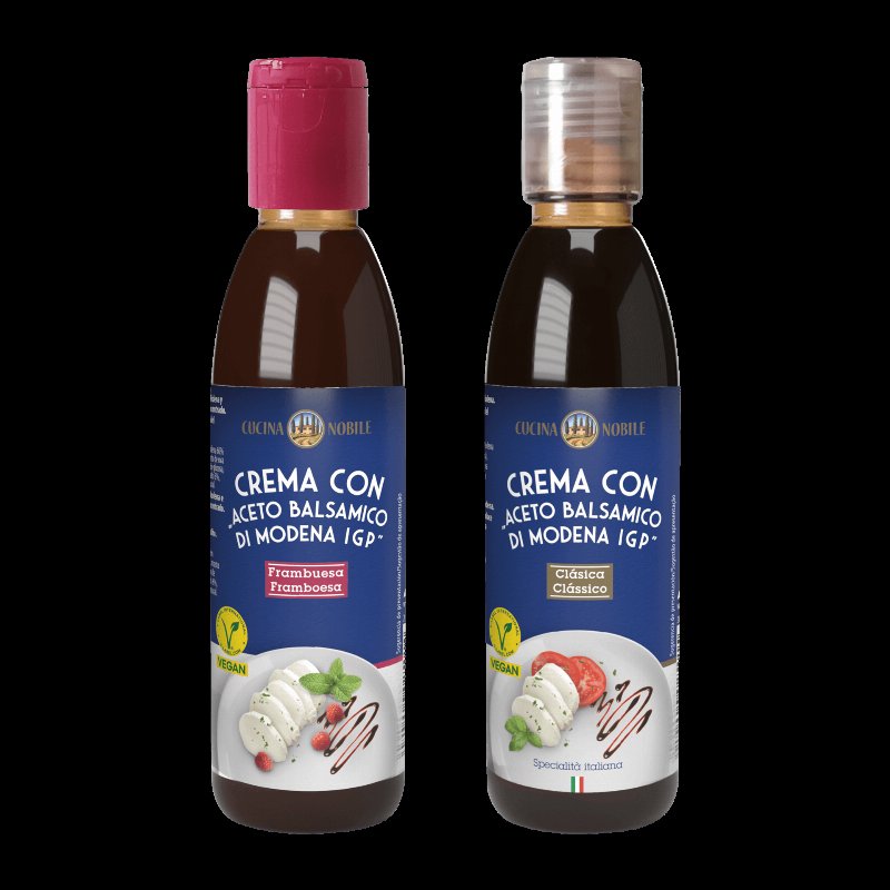Creme De Vinagre Balsâmico Igp Sortido: Clássico Ou Framboesa