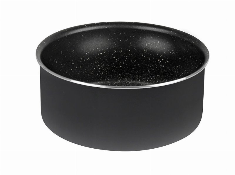 Caçarola Sem Pega Actuel Aluminio Preto 18Cm