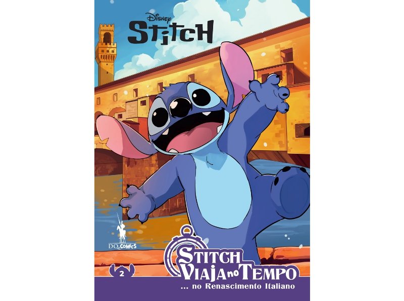 Livro Stitch Viaja No Tempo - No Renascimento Italiano