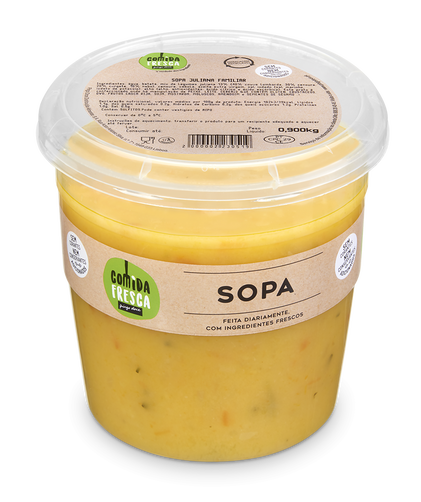 Sopa Juliana Familiar Comida Fresca 0.9Kg