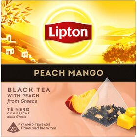 Chá Preto Pêssego E Manga Pyramid Saquetas Lipton 20 Un