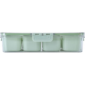 Caixa Hermética Com 8 Compartimentos 31X23,8X7Cm Verde Kasa